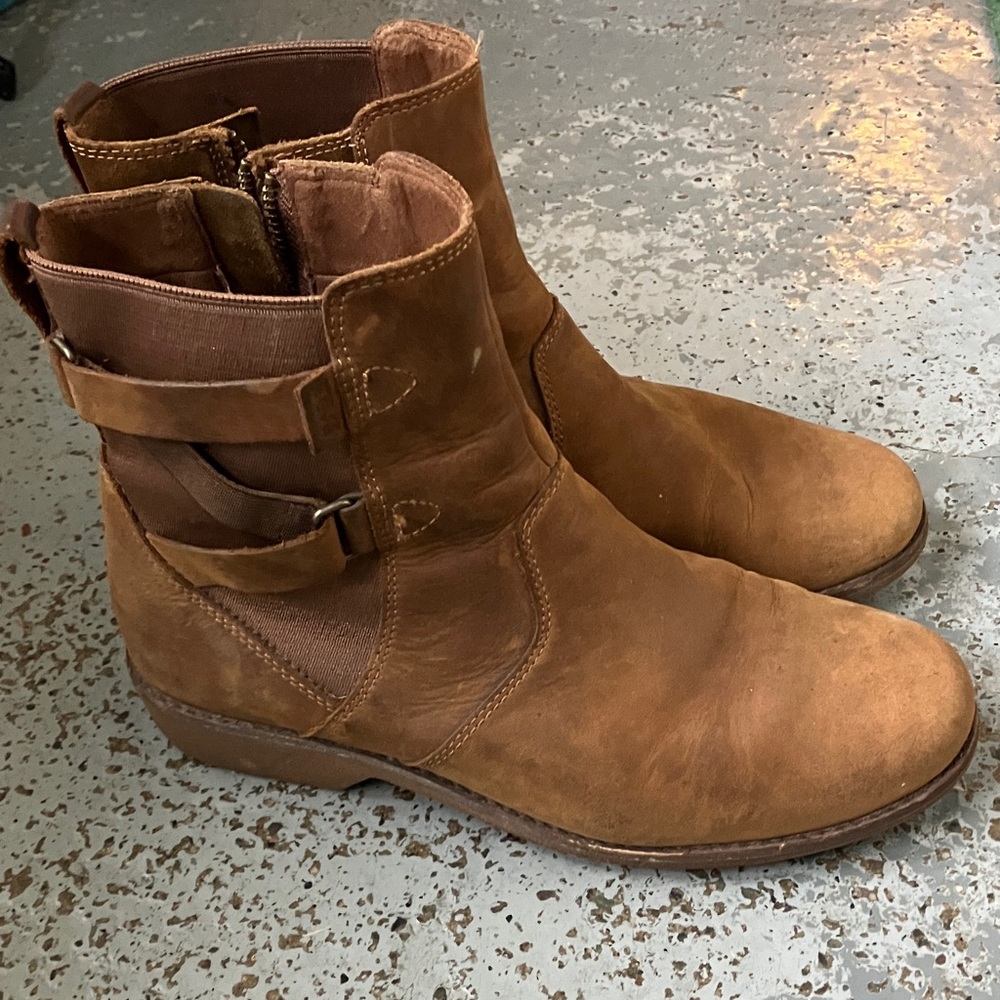 TexvaBrown Leather Ankle Boots